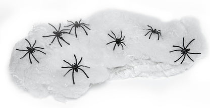 Happy Hippo Spider Web Decoration – Reading Nook and Window Frame Detail, Flexible Cobweb for Subtle Halloween Home Styling