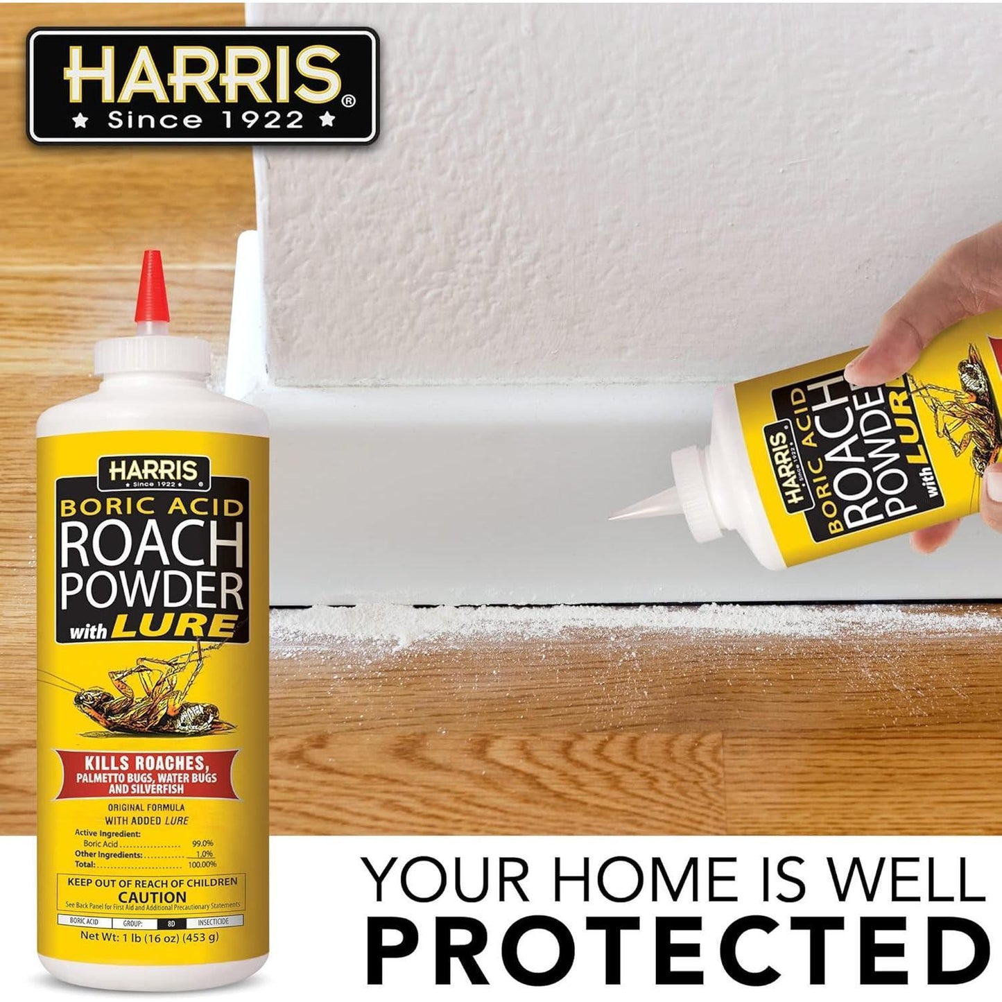 HARRIS Boric Acid Roach and Silverfish Powder – Practical Housewarming Gift for First-Time Homeowners