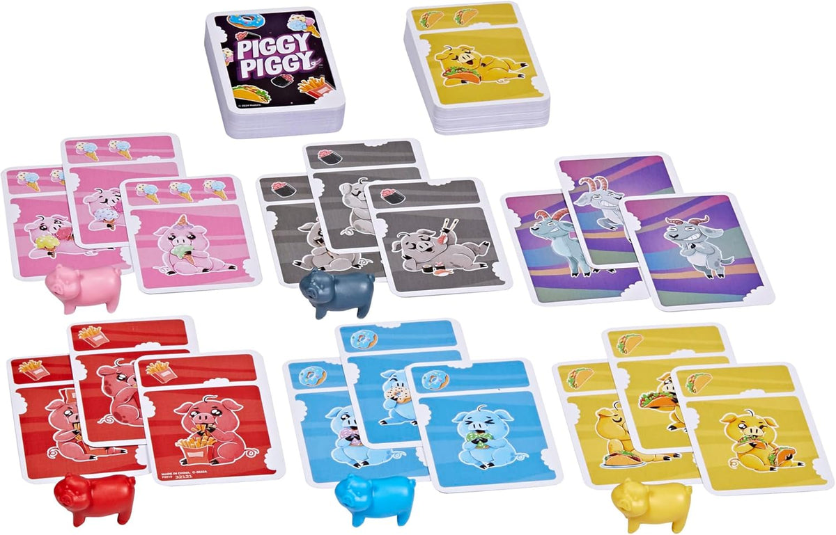 Hasbro Gaming Piggy Piggy Card Game – Safe Screen-Free Activity for Kids Shared at the Dining Table