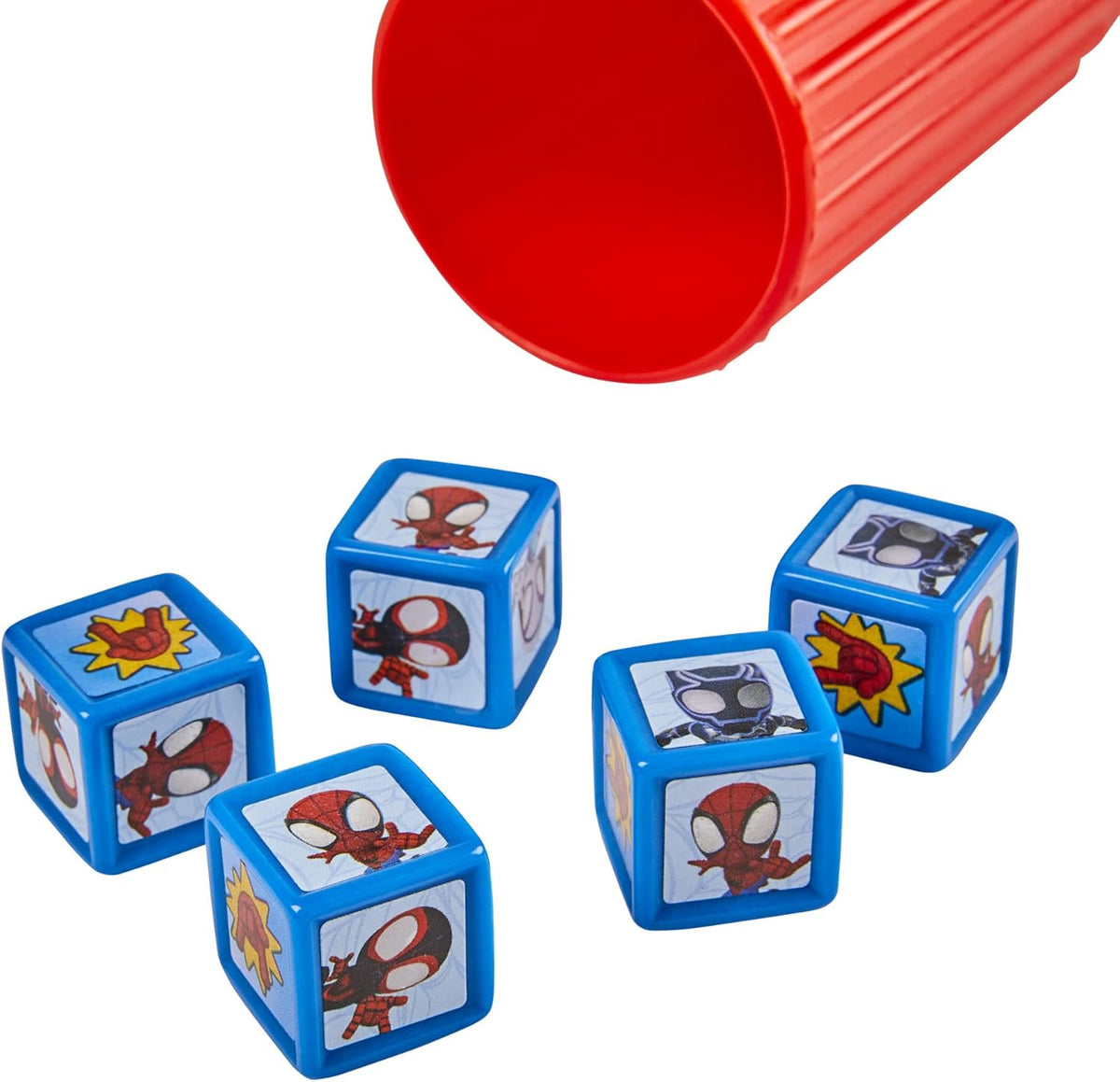 Hasbro Gaming Spidey and His Amazing Friends Yahtzee Jr. Marvel Edition Board Game – Safe Family Game for Playroom and Kids' Bedroom