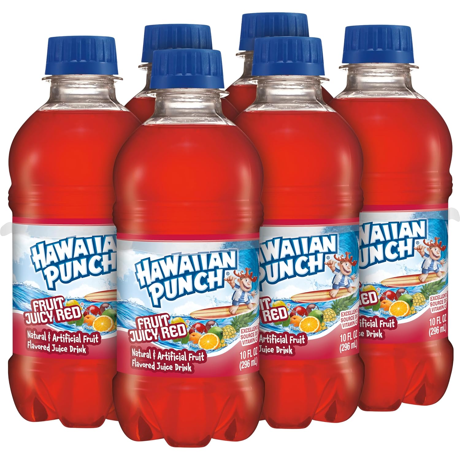 Hawaiian Punch 10oz Bottles 24 Pack – Caffeine-Free Juice Drink for Kids' School Lunchboxes and Lunch Bag Packing