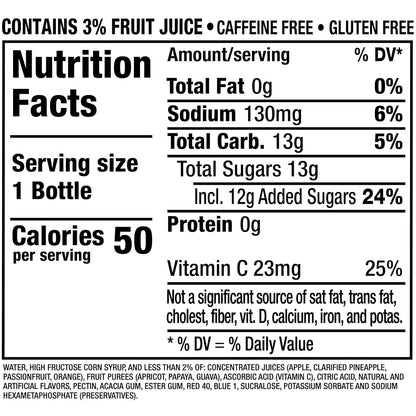 Hawaiian Punch 10oz Bottles 24 Pack – Caffeine-Free Juice Drink for Kids' School Lunchboxes and Lunch Bag Packing