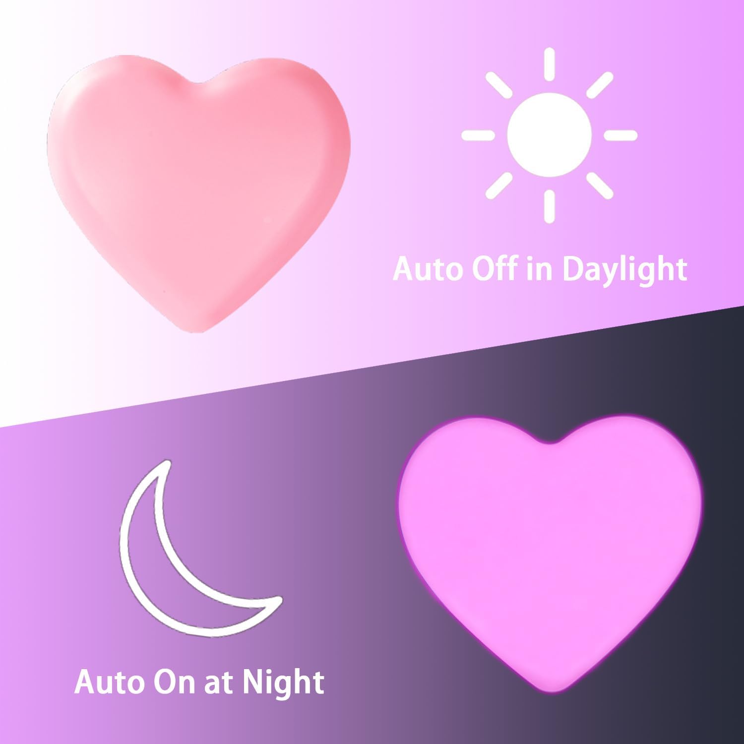 heart-shaped matte abs housing (1.97"d x 3.15"w x 3.15"h)