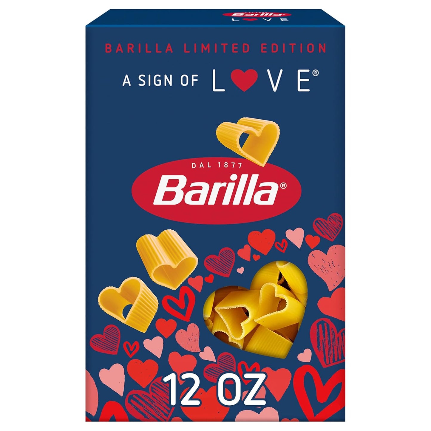 heart-shaped pasta inspired by mezzi rigatoni