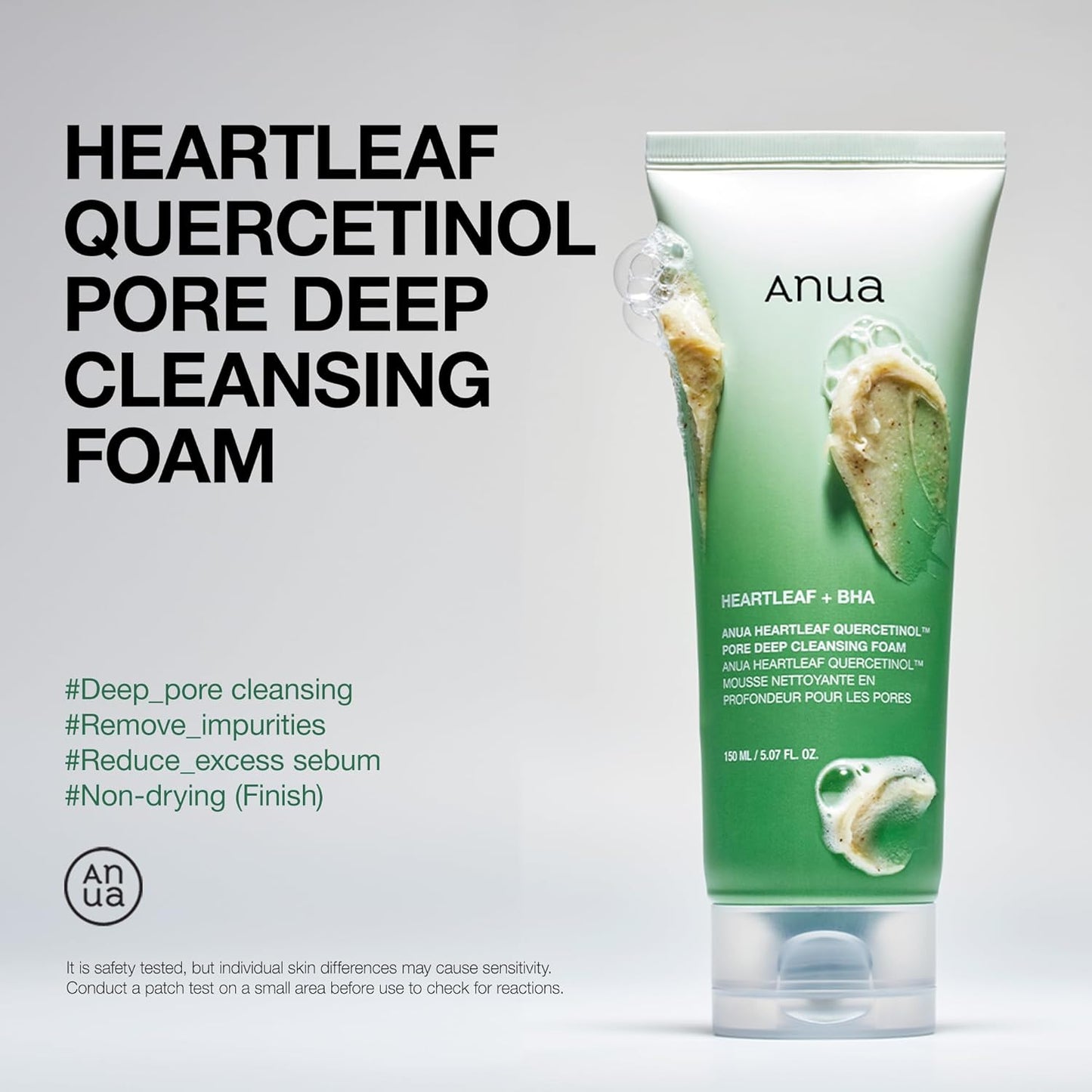 heartleaf extract-infused gentle hydrating foam cleanser