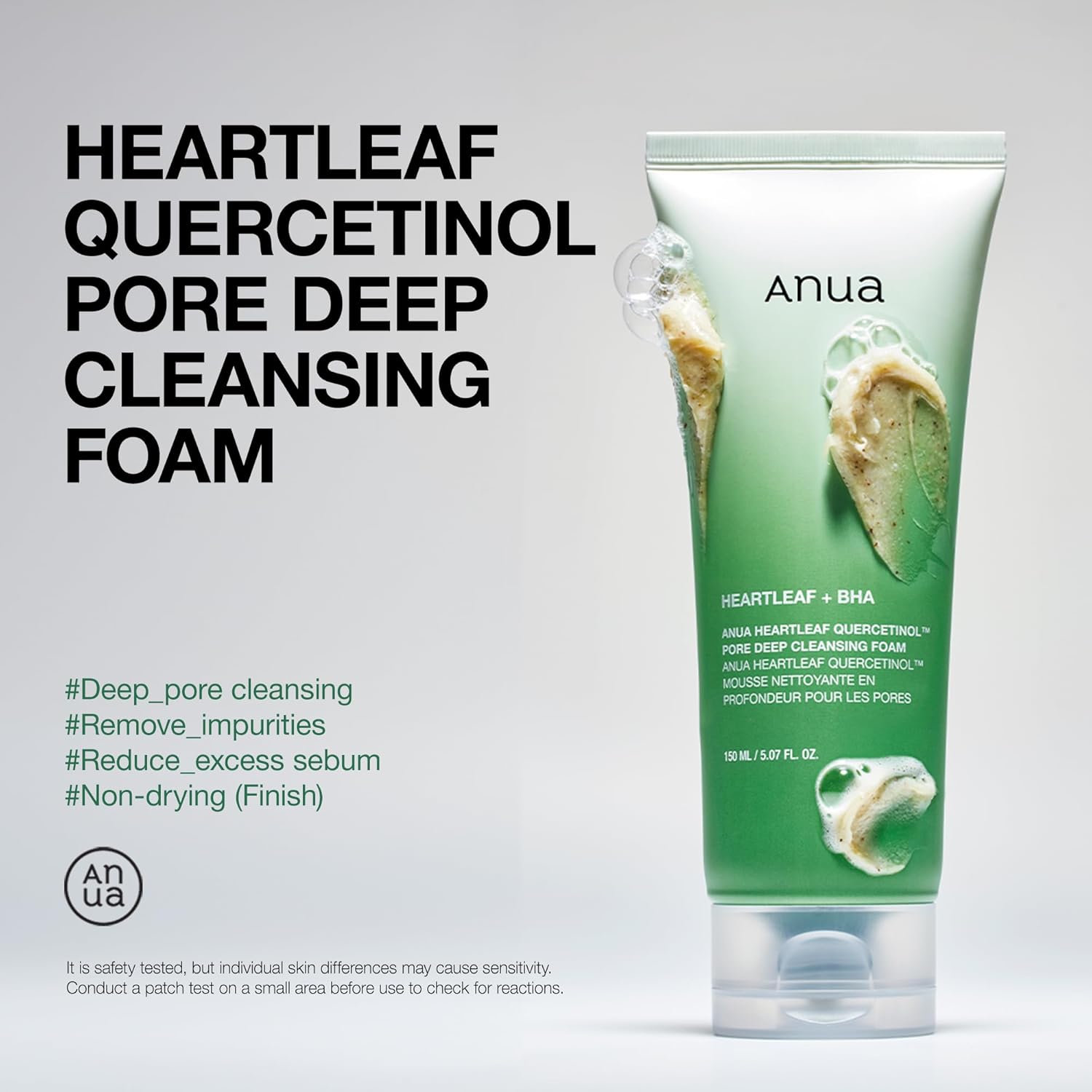 heartleaf extract-infused gentle hydrating foam cleanser