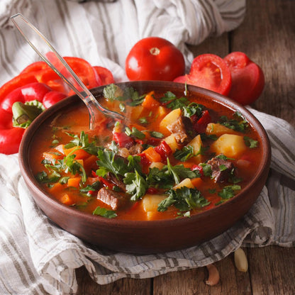 heat-resistant construction suitable for hot and cold foods