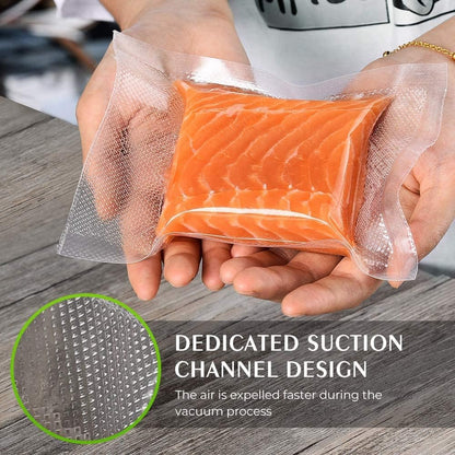 heat-seal closure compatible with all standard suction vacuum sealers