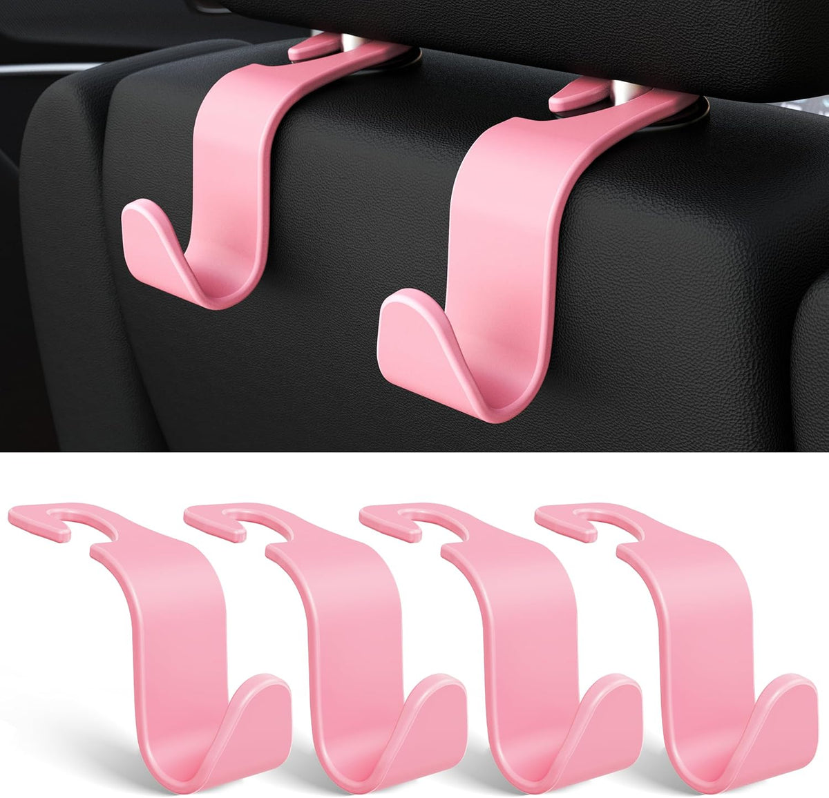 heavy-duty abs plastic s-hook body rated for 55 lbs (25 kg) per hook