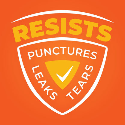 heavy duty construction engineered to resist punctures, tears, and leaks