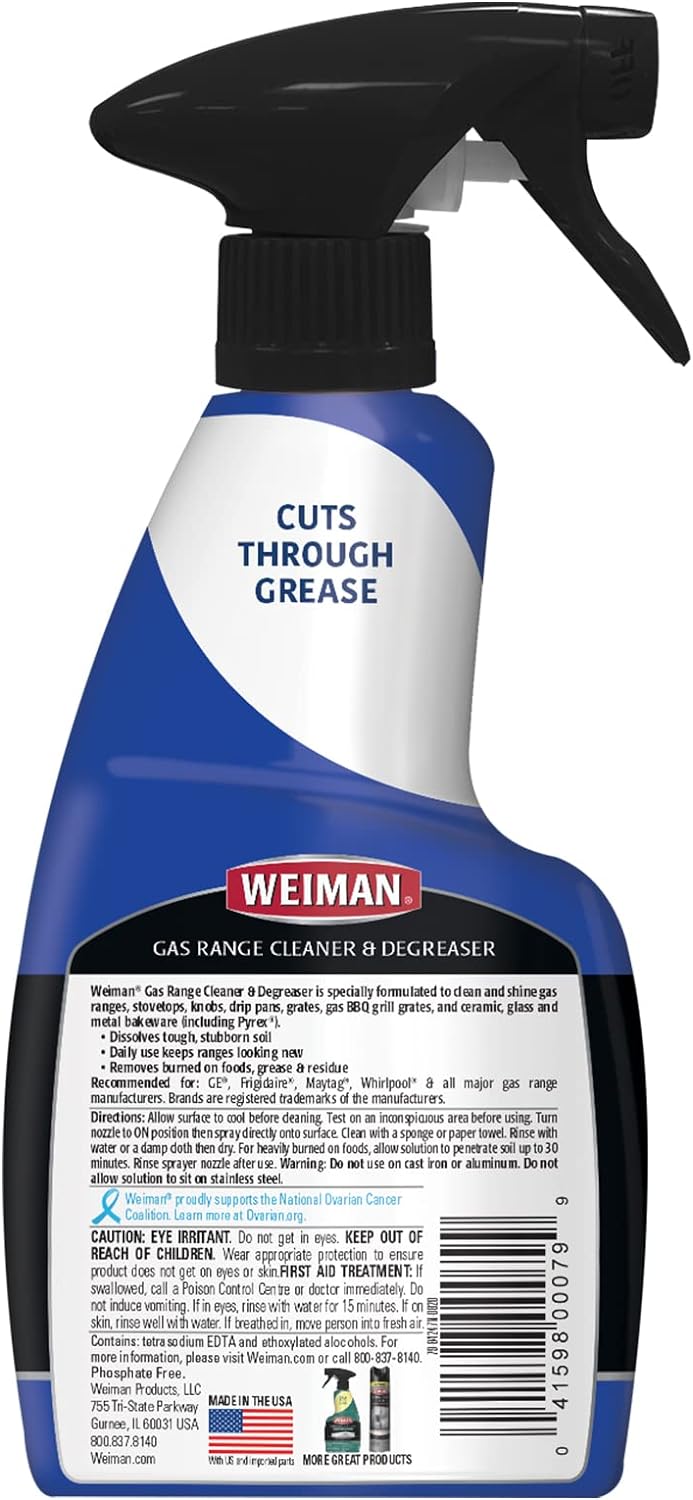 heavy-duty degreasing blend that dissolves cooked-on grease and food splatter