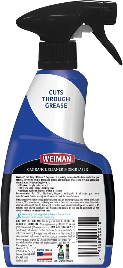 heavy-duty degreasing blend that dissolves cooked-on grease and food splatter