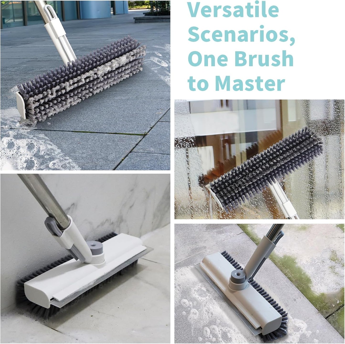 heavy-duty hard pvc bristles for stubborn stains and grime