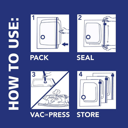 Hefty Shrink-Pak Reusable Vacuum Seal Bags, Smart Valentine's Day Gift for Frequent Travelers