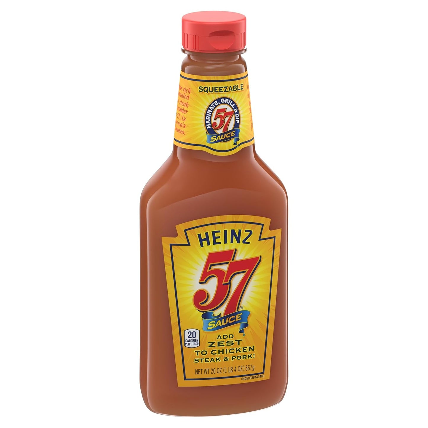 Heinz 57 Sauce for Backyard BBQ and Grill Nights, 20 oz Bottle for Burgers, Steaks, and Ribs