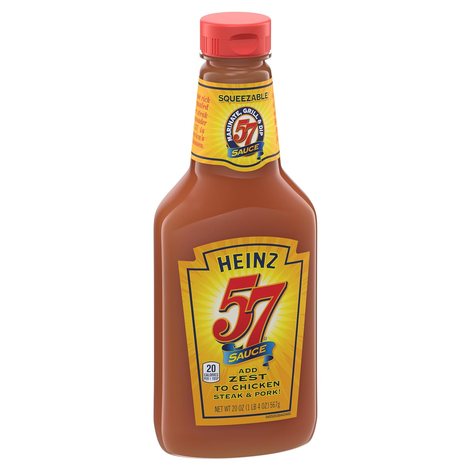 Heinz 57 Sauce for Backyard BBQ and Grill Nights, 20 oz Bottle for Burgers, Steaks, and Ribs