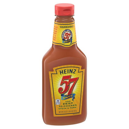 Heinz 57 Sauce for Backyard BBQ and Grill Nights, 20 oz Bottle for Burgers, Steaks, and Ribs