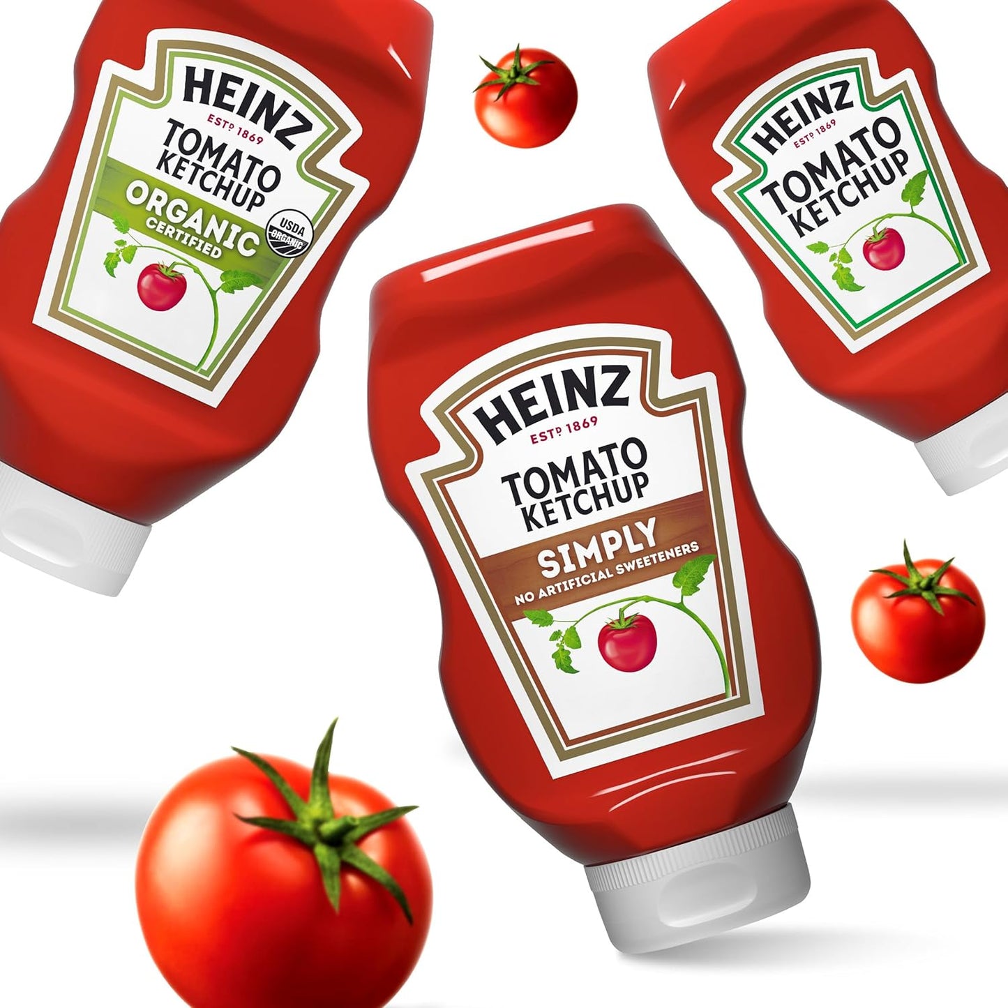 Heinz Simply Tomato Ketchup – Family Kitchen Staple for Kid Lunches and Dinner Plates