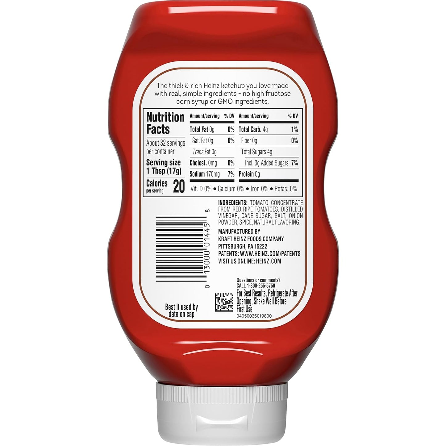 Heinz Simply Tomato Ketchup – Family Kitchen Staple for Kid Lunches and Dinner Plates