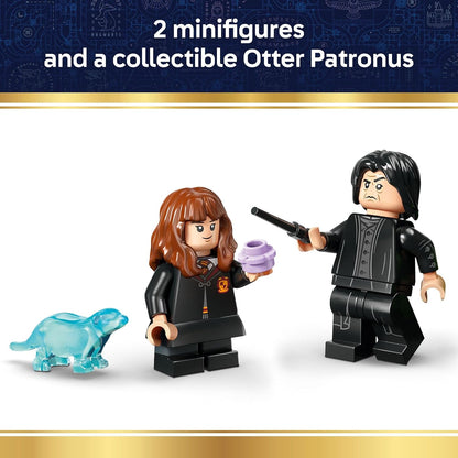 hermione's otter patronus build from the 25th anniversary collection plus 1 of 14 collectible hogwarts portraits