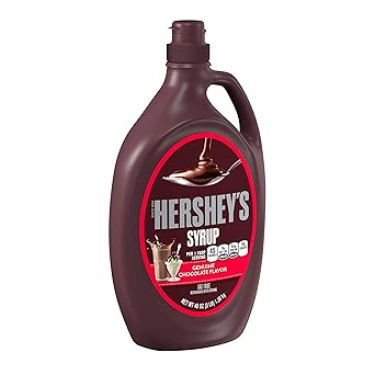HERSHEY'S Chocolate Syrup Bottle 24 oz – Kid-Friendly Squeezable Topping for Lunchboxes and Breakfast