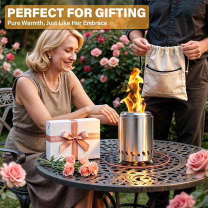 HGD Tabletop Fire Pit – Portable Smokeless Firepit for Camping, Picnics, and Patio Gatherings