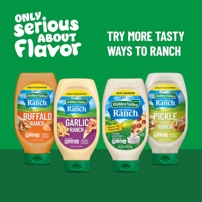 Hidden Valley Easy Squeeze Ranch – Low Carb Topping for Mindful Weeknight Dinners, 20 Ounce