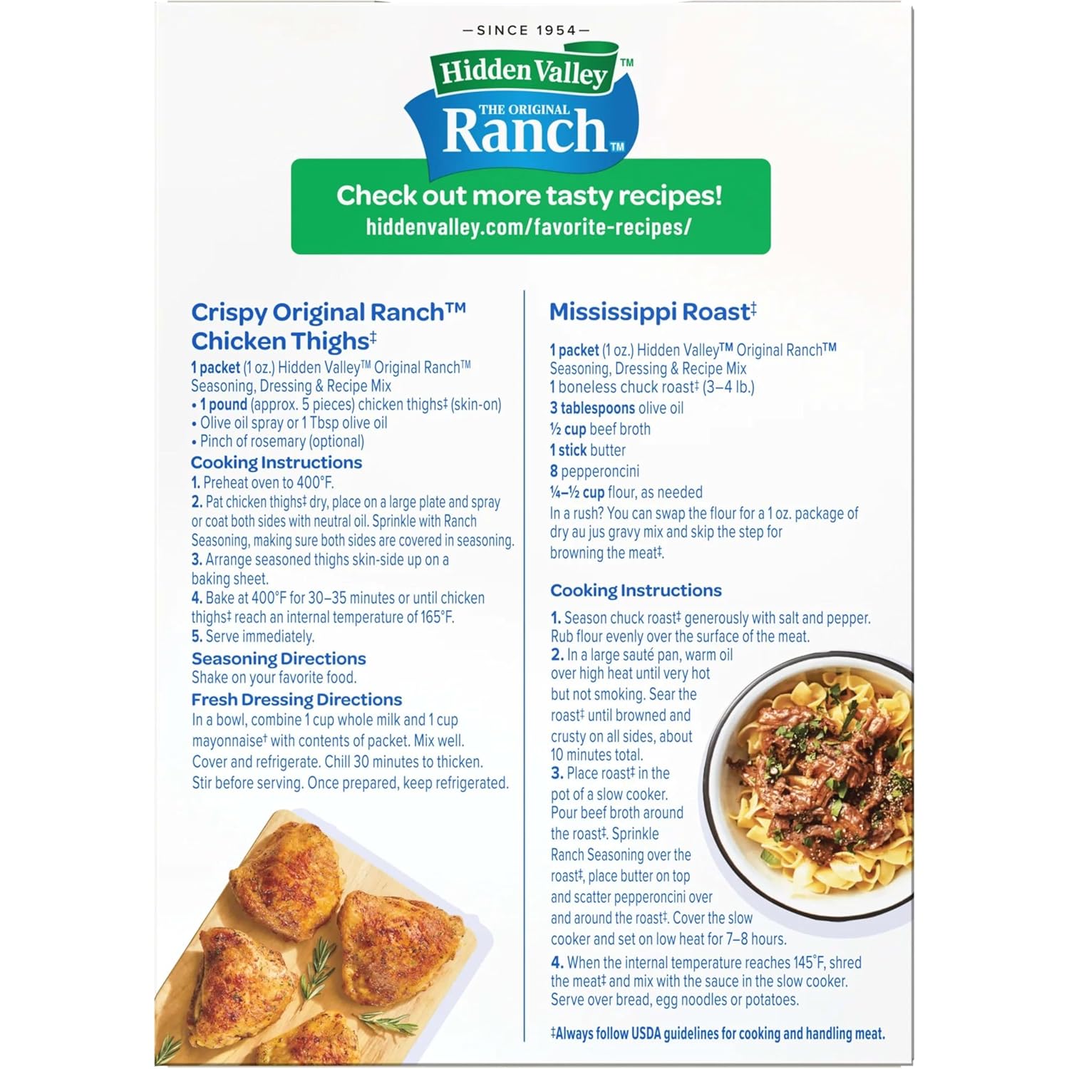 Hidden Valley Original Ranch Recipe Mix – Clutter-Free Pantry Solution That Combines Four Cooking Uses in One Packet