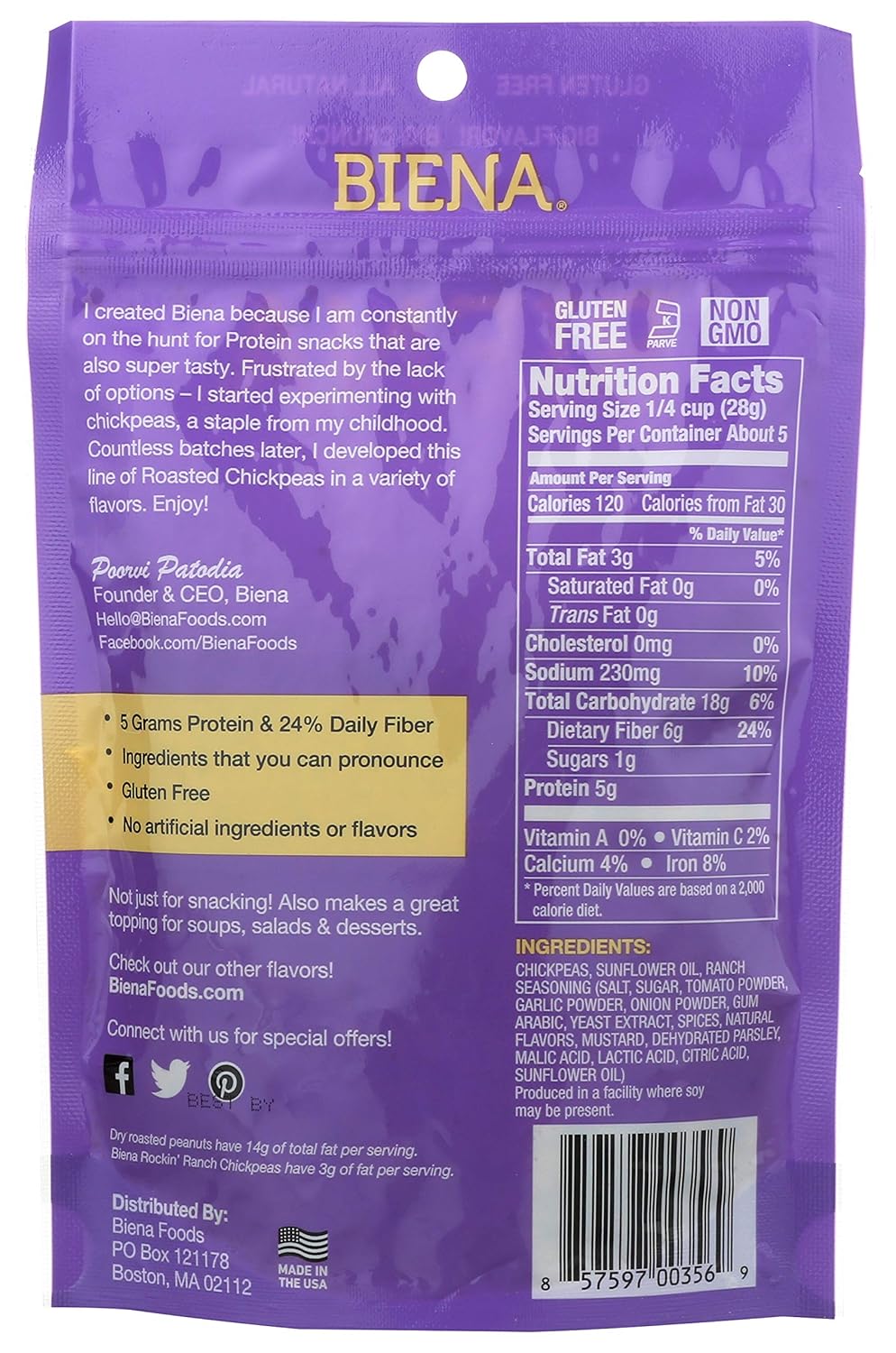 high fiber content supporting gut health and satiety