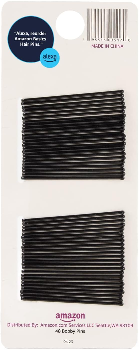 high-gloss black finish (and brown variant) that blends with natural hair color