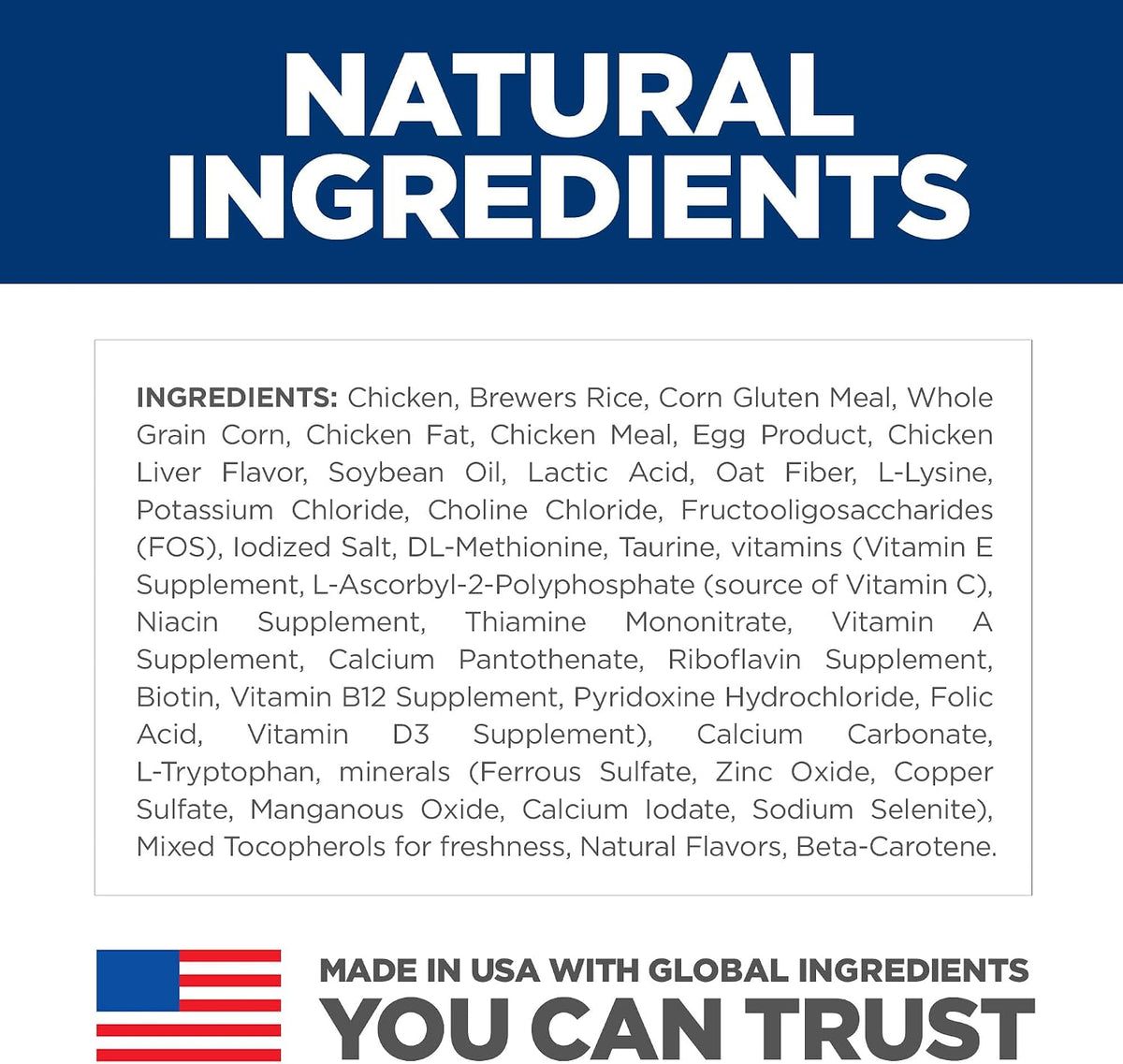 high-quality named protein (chicken, pollock, or salmon) as the #1 ingredient