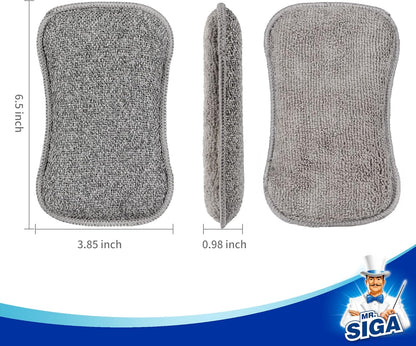 highly absorbent microfiber layer for water and spill pickup