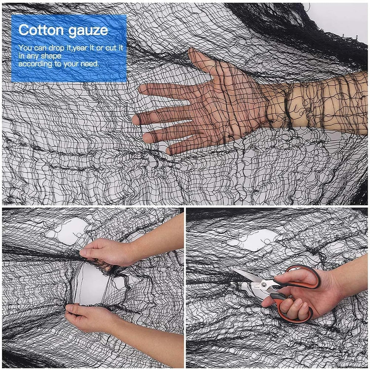 highly stretchable fabric that expands well beyond listed dimensions