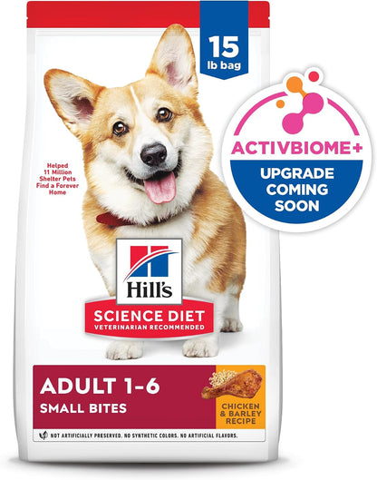 Hill's Science Diet Adult Dry Dog Food with ActivBiome+ – Inside-Out Wellness Ritual for Small Breed Dogs