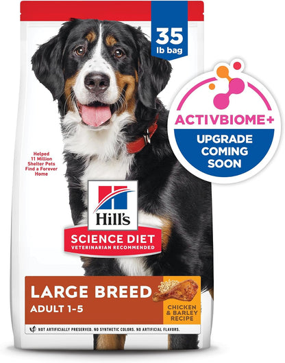 Hill's Science Diet Large Breed Dry Dog Food – Portable Storage-Friendly Kibble for Garage and Mudroom