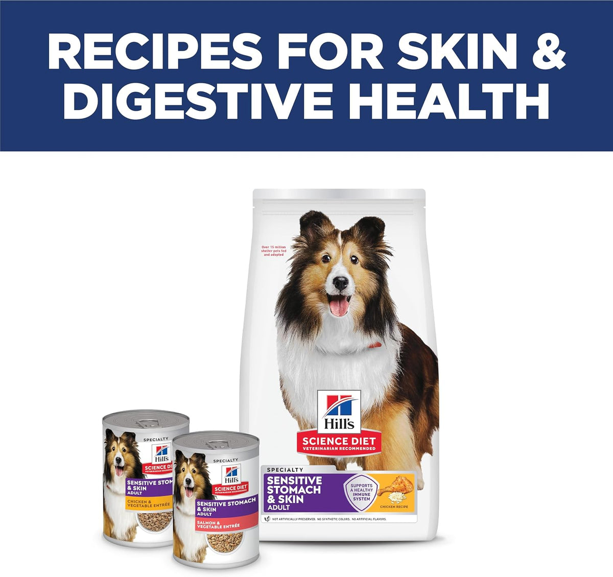 Hill's Science Diet Sensitive Stomach & Skin Formula, 30 lb Chicken | Elevated Everyday Nutrition Crafted in the USA