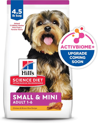Hill's Science Diet Vet Recommended Small & Mini Dog Food – Streamlined Protein and Fiber Blend for Less Active Dogs