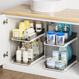 Delamu Pull-Out Medicine Organizer – Modern Bathroom Cabinet Upgrade with Clean Acrylic Finish