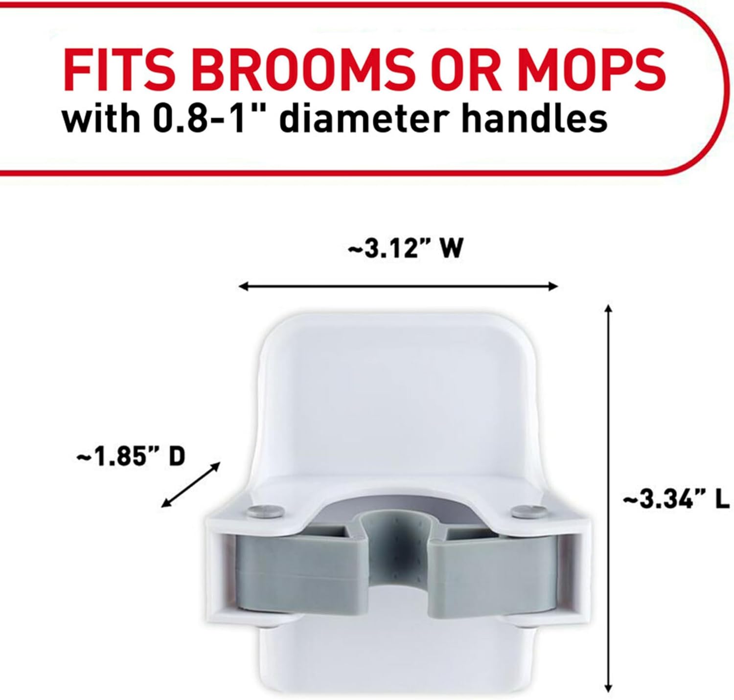 holds up to 4 pounds per gripper for handle diameters 0.8 to 1 inch