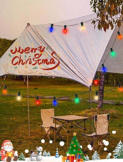 Holiday Brilliance Classic C9 Hanging Lights – Warm Ambient Decor for Christmas Tree, Drab House Exterior and Indoor Display