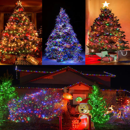 HolidayAura Ambient String Lights – 8 Lighting Modes Indoor Holiday Decor for Cozy Reading Nook and Fireplace Mantel Styling