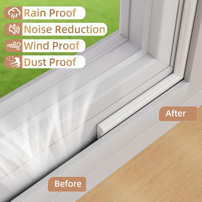 Holikin Wedge Shape Window Seal – Bedroom Casement Frame Tape in Black, Cohesive Dark Trim Look with Cozy Soundproofing