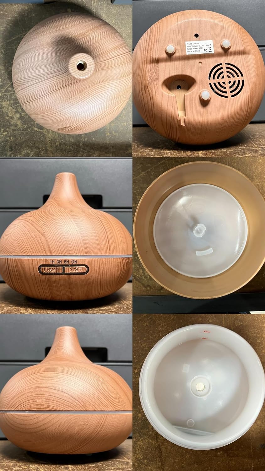 Holistic Aromatherapy Diffuser for Bedroom - 400ml Cool Mist Humidifier for Self-Care Routine and Restful Nights