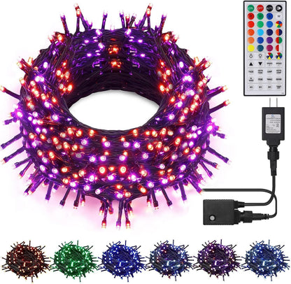 HOME LIGHTING 200 LED Decorative Lights – Giftable Christmas Present for Her, Green Wire Remote Timer Indoor Outdoor