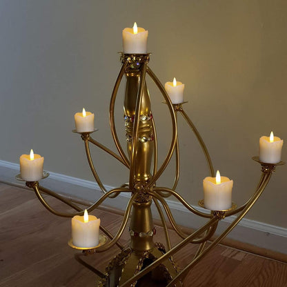 Homemory Flameless Candles with 6-Hour Auto Timer, Charming Mother's Day and Christmas Gift for Her with Realistic Melted Drip Design, Set of 6