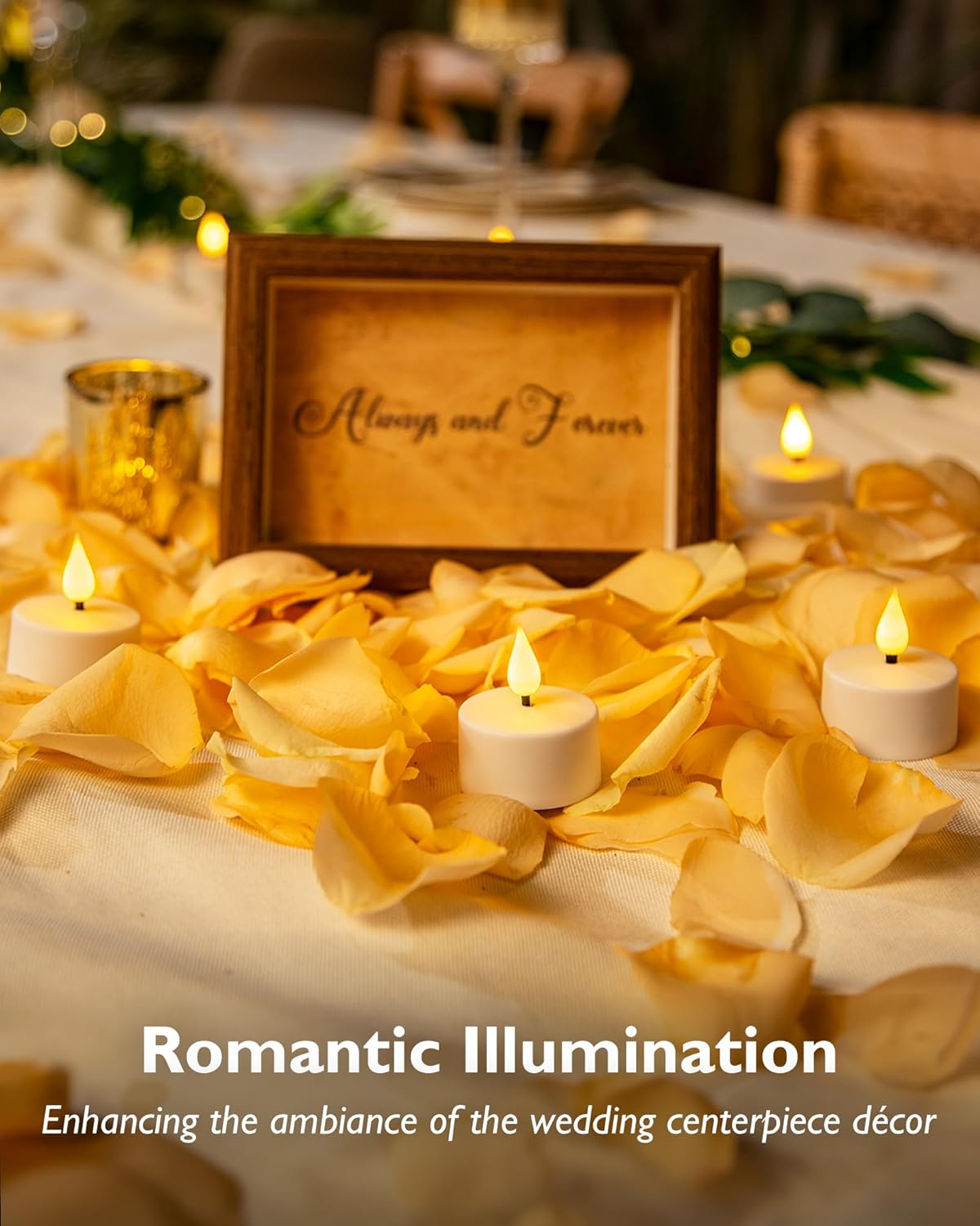 Homemory Flameless Tea Lights — Child and Pet Safe LED Candles with Auto-Off Timer
