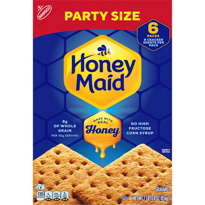 HONEY MAID Graham Crackers – Campfire S'mores Crackers, Backyard Fire Pit Ready