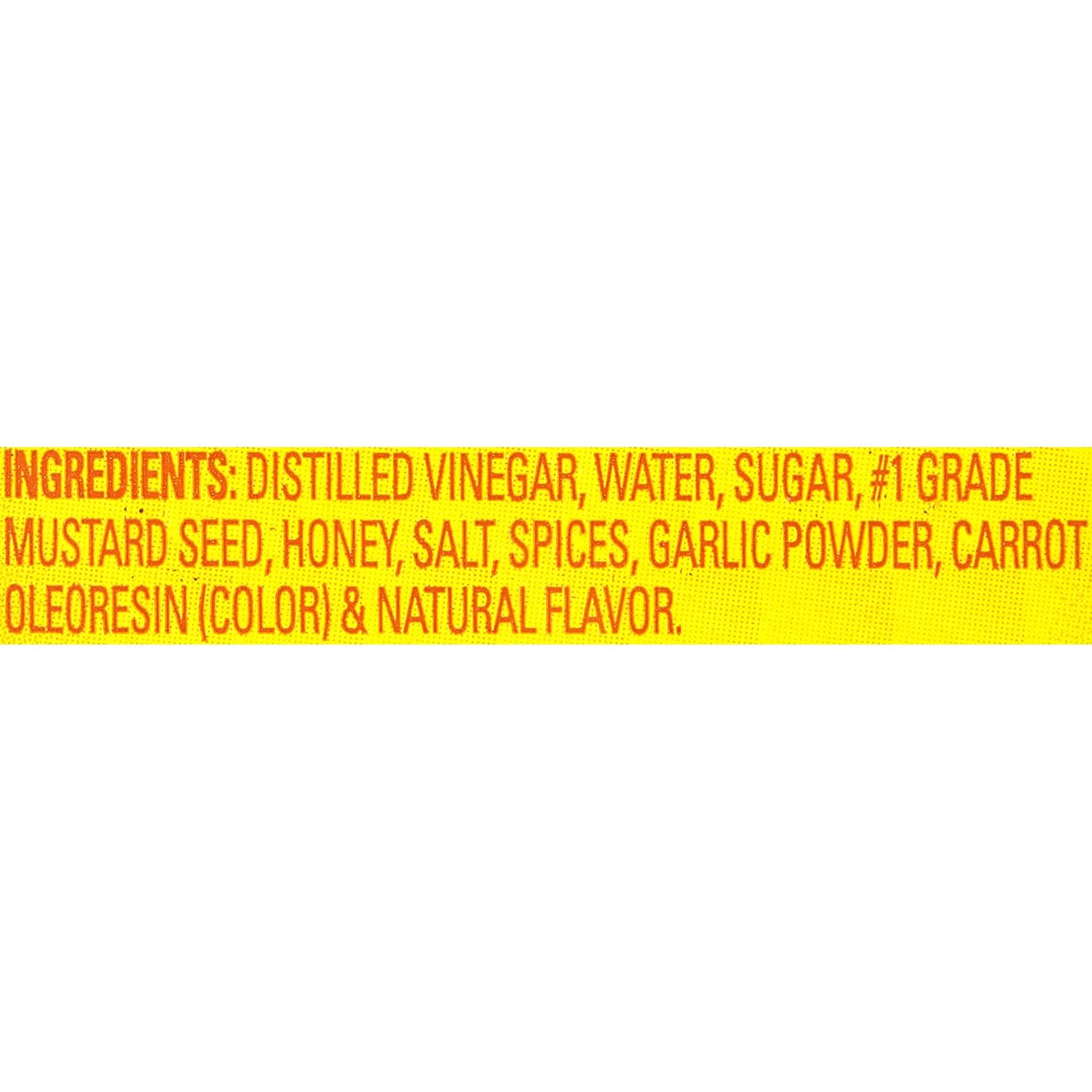 honey mustard flavor built on #1 grade mustard seeds