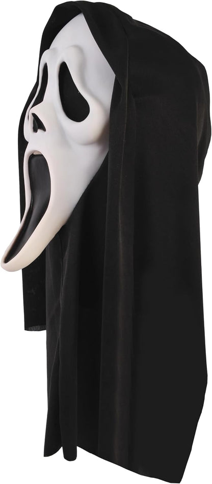 hooded shroud design that frames the face for maximum scare effect in low-light conditions