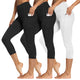 18inch Two Pockets - Large-X-Large - 3 Pack Black,black,white